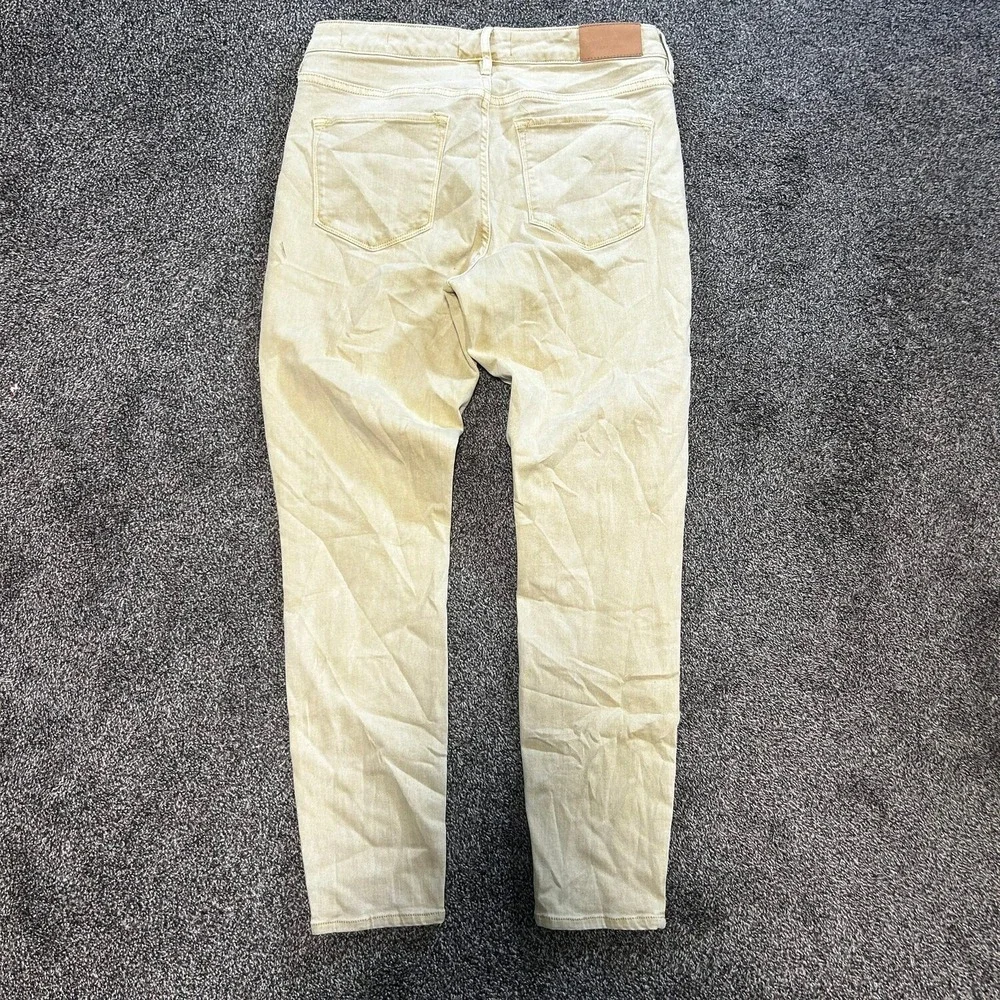 Dear John Jeans Women 29 Tan Excellent Mid Rise Slim Fit Tapered Denim